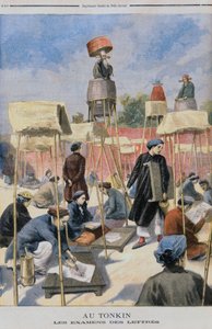 Étudiants en examen, Tonking, du Petit Journal, 28 juillet 1895 - French School